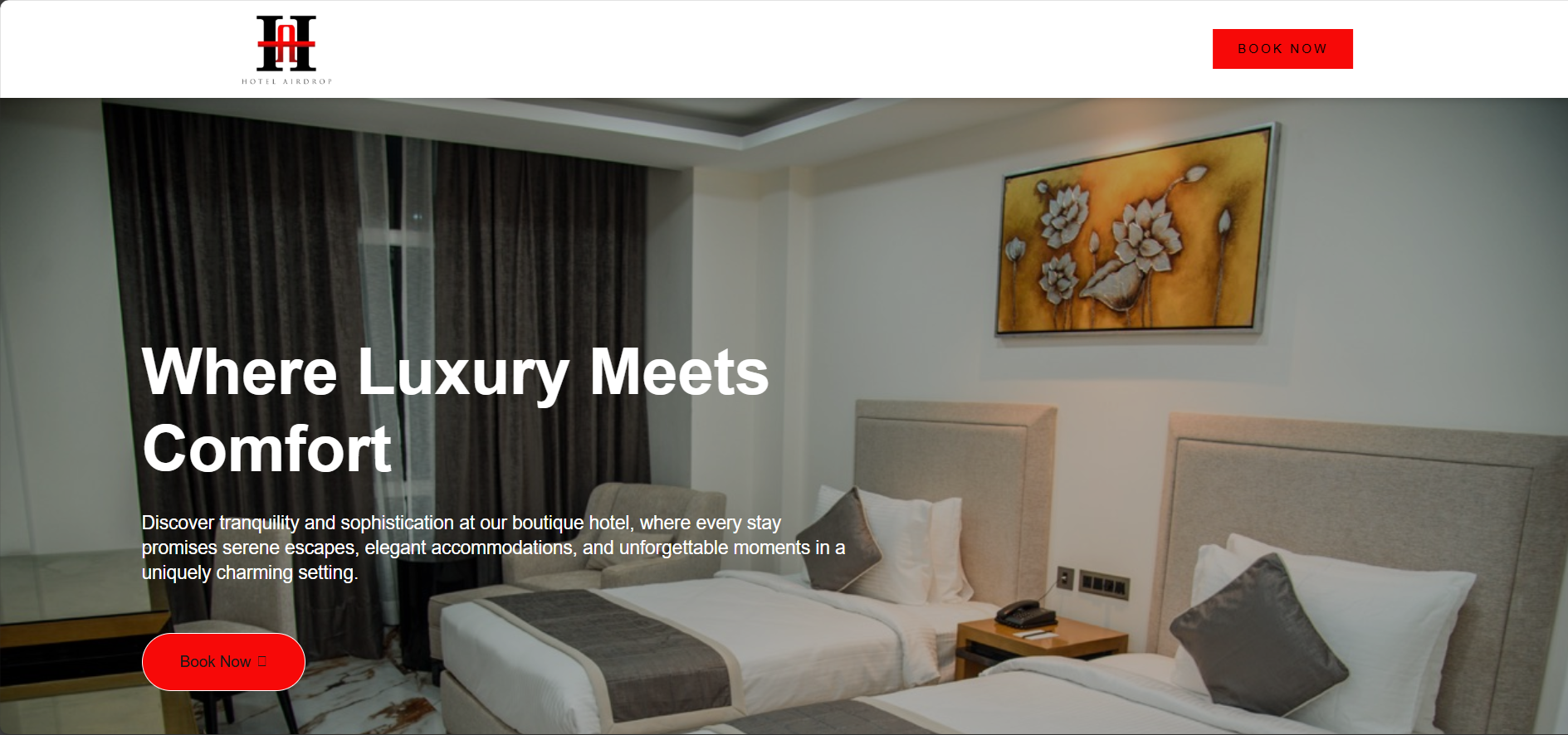 Hotel Airdrop Website Preview